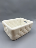 Tufted Bathroom Storage Basket