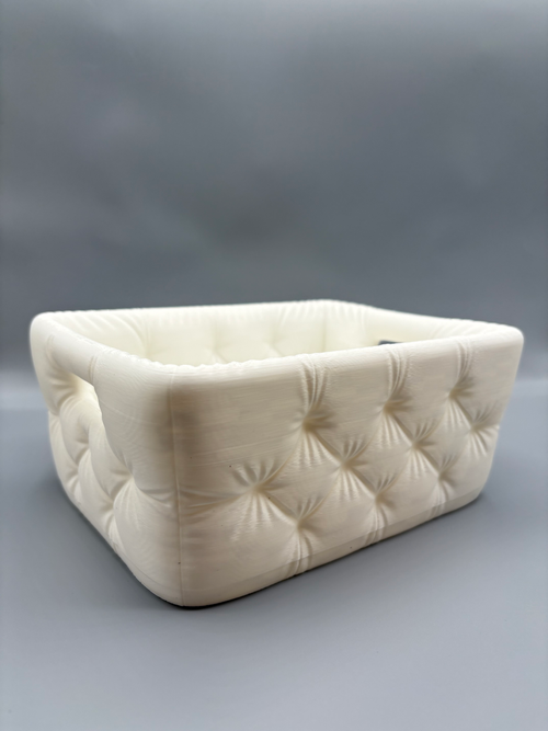 Tufted Bathroom Storage Basket