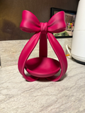 Coquette Bow Jewellery Dish — example colour. Includes: One finished printed item; display accessories excluded. Approximate dimensions (Width × Depth × Height): 1 supplied: 134 × 127.2 × 181.4 mm.