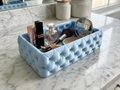 Quilted Vanity & Makeup Tray — example colour. Includes: One finished printed item; display accessories excluded. Approximate dimensions (Width × Depth × Height): 1 supplied: 177.8 × 108.5 × 46.6 mm.