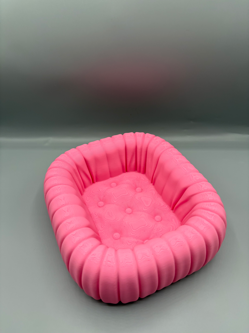 Puffer Bubble Catchall Tray — example colour. Includes: One finished printed item; display accessories excluded. Approximate dimensions (Width × Depth × Height): 1 supplied: 199.2 × 168.1 × 78.1 mm.