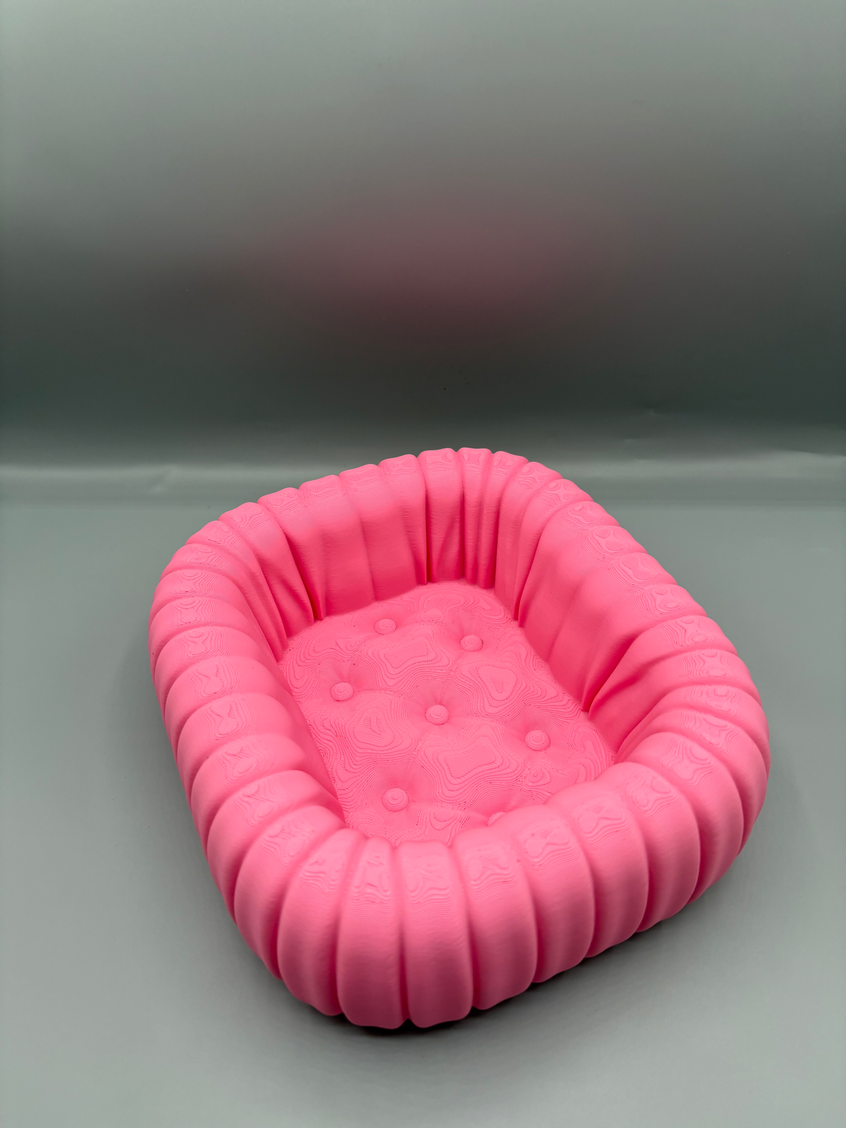 Puffer Bubble Catchall Tray — example colour. Includes: One finished printed item; display accessories excluded. Approximate dimensions (Width × Depth × Height): 1 supplied: 199.2 × 168.1 × 78.1 mm.