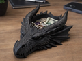 Horned Dragon Head Catchall Tray — example colour. Includes: One finished item supplied; display accessories are excluded. Approximate dimensions (Width × Depth × Height): 1 supplied: 177.8 × 144 × 85.6 mm.