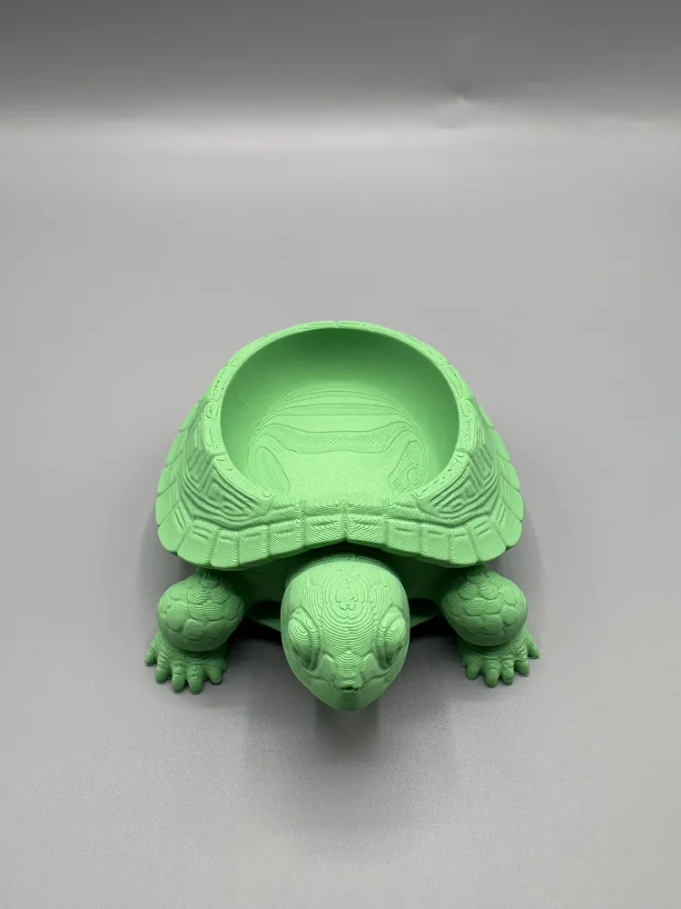 Turtle Desk Companion Storage Bowl — example colour. Includes: One finished item supplied; display accessories are excluded. Approximate dimensions (Width × Depth × Height): 1 supplied: 133.2 × 101.6 × 44.8 mm.