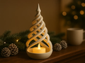 Spiral Christmas Tree LED Light Holder — example colour. Includes: One finished item supplied; display accessories are excluded. Approximate dimensions (Width × Depth × Height): 1 supplied: 84.6 × 81.3 × 165 mm.