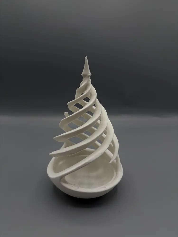 Spiral Christmas Tree LED Light Holder — example colour. Includes: One finished item supplied; display accessories are excluded. Approximate dimensions (Width × Depth × Height): 1 supplied: 84.6 × 81.3 × 165 mm.