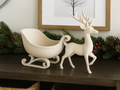 Reindeer & Sleigh Holiday Catchall — example colour. Includes: One finished item supplied; display accessories are excluded. Approximate dimensions (Width × Depth × Height): 1 supplied: 181.3 × 75.1 × 124.9 mm.
