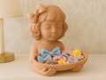 Storybook Hair Accessory Catchall Tray — example colour. Includes: One finished item supplied; display accessories are excluded. Approximate dimensions (Width × Depth × Height): 1 supplied: 128.5 × 106.3 × 127 mm.