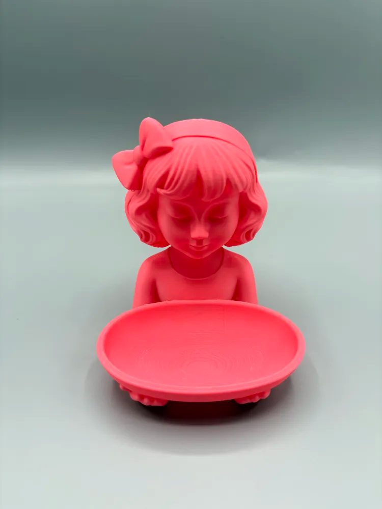 Storybook Hair Accessory Catchall Tray — example colour. Includes: One finished item supplied; display accessories are excluded. Approximate dimensions (Width × Depth × Height): 1 supplied: 128.5 × 106.3 × 127 mm.