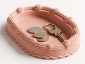 Vintage Icing & Rosette Catchall Tray — example colour. Includes: One finished item supplied; display accessories are excluded. Approximate dimensions (Width × Depth × Height): 1 supplied: 152.4 × 101.6 × 23.9 mm.