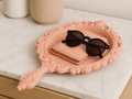 Baroque Scrollwork Catchall Tray — example colour. Includes: One finished item supplied; display accessories are excluded. Approximate dimensions (Width × Depth × Height): 1 supplied: 182.9 × 132.3 × 25.4 mm.