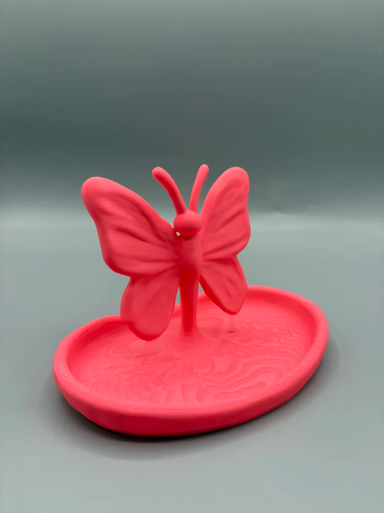 Butterfly Jewellery Catchall Tray — example colour. Includes: One finished item supplied; display accessories are excluded. Approximate dimensions (Width × Depth × Height): 1 supplied: 171.4 × 116.2 × 112.2 mm.