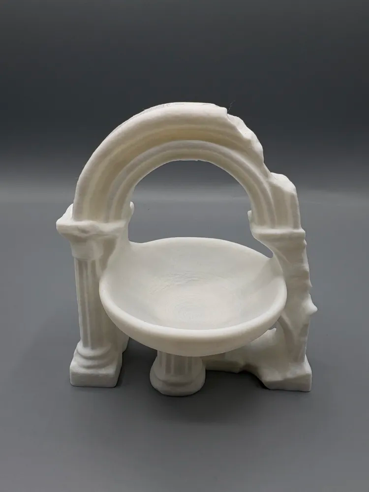 Gothic Ruin Arch Catchall Bowl — example colour. Includes: One finished item supplied; display accessories are excluded. Approximate dimensions (Width × Depth × Height): 1 supplied: 162.7 × 118.1 × 177.8 mm.
