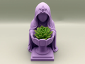 Hooded Guardian Decorative Planter — example colour. Includes: One finished item supplied; display accessories are excluded. Approximate dimensions (Width × Depth × Height): 1 supplied: 127.3 × 111.2 × 165.1 mm.
