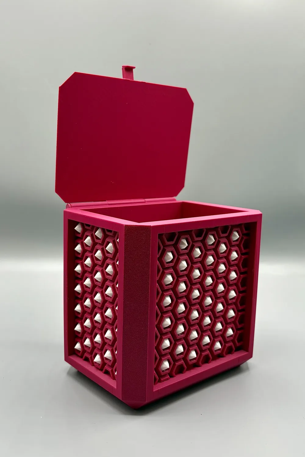 Geometric Hexagon Decorative Handbag — example colour. Includes: One finished item supplied; display accessories are excluded.