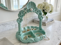 Pearl Seashell Arch Jewellery Organiser — example colour. Includes: One finished item supplied; display accessories are excluded. Approximate dimensions (Width × Depth × Height): 1 supplied: 165.5 × 126.1 × 177.8 mm.