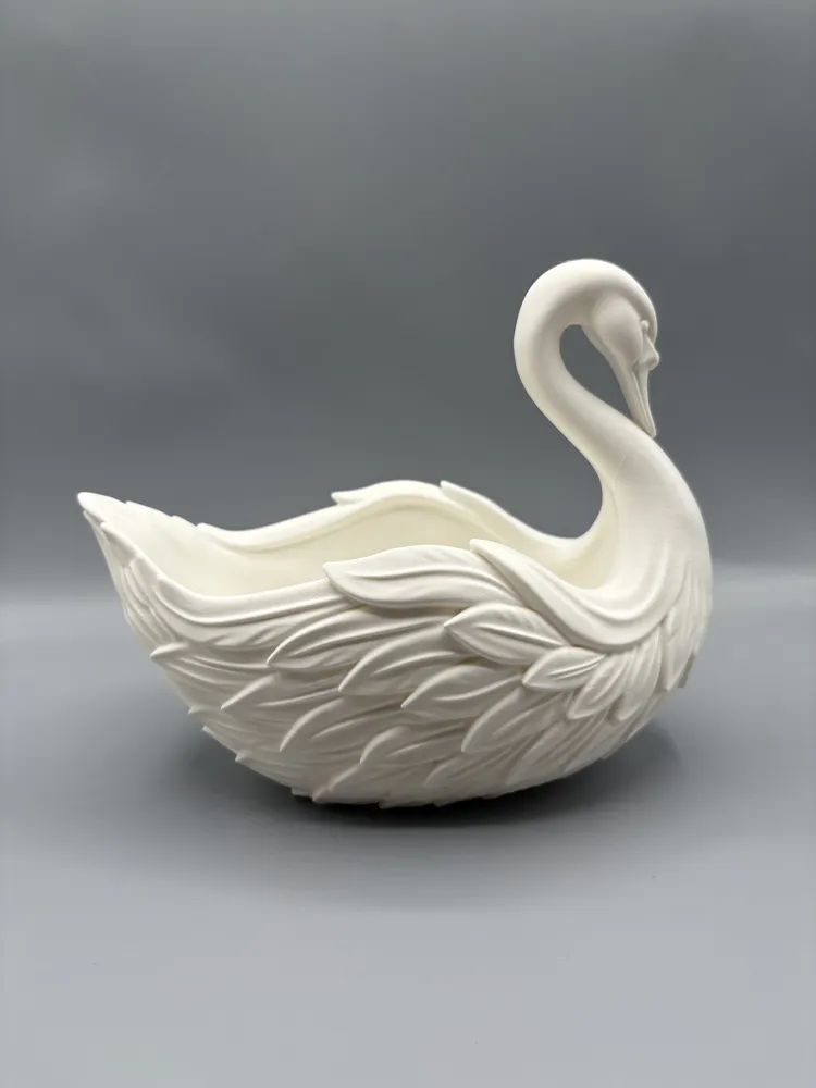 Swan Feather Utensil & Storage Caddy — example colour. Includes: One finished item supplied; display accessories are excluded. Approximate dimensions (Width × Depth × Height): 1 supplied: 192.5 × 110 × 155.9 mm.