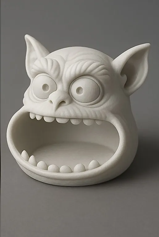 Goblin Halloween Wrapped-Treat Bowl — example colour. Includes: One finished item supplied; display accessories are excluded. Approximate dimensions (Width × Depth × Height): 1 supplied: 179 × 168.5 × 137.3 mm.
