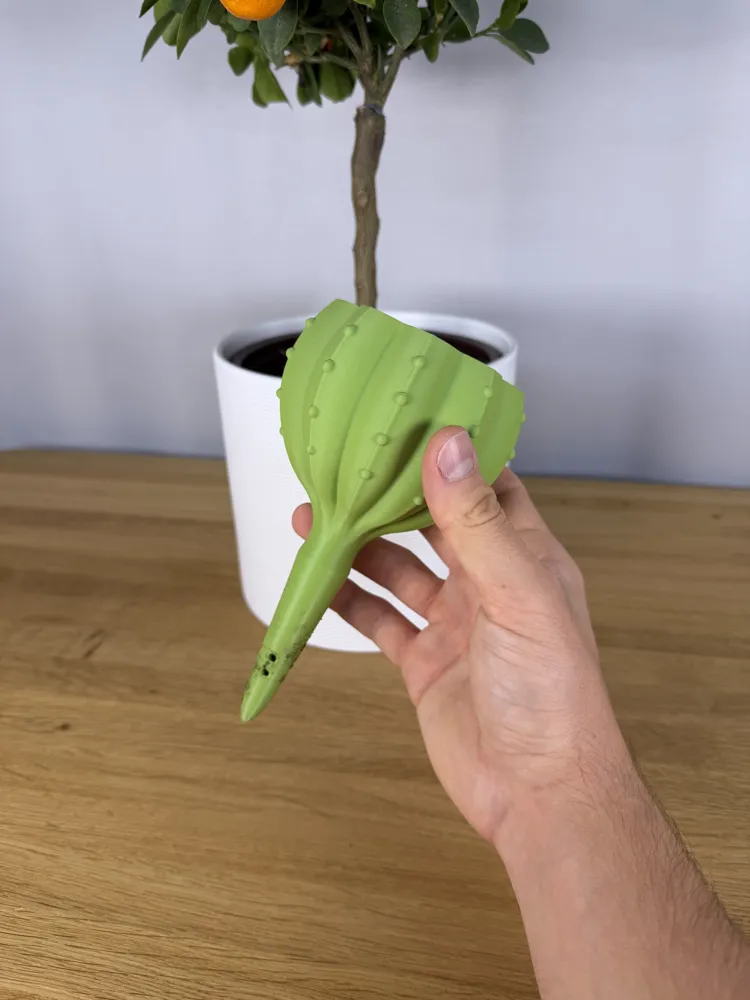Cactus Plant Watering Globe — example colour. Includes: One complete printed item in the selected configuration. Approximate dimensions (Width × Depth × Height): 1 supplied: 102.4 × 102.2 × 175.4 mm.