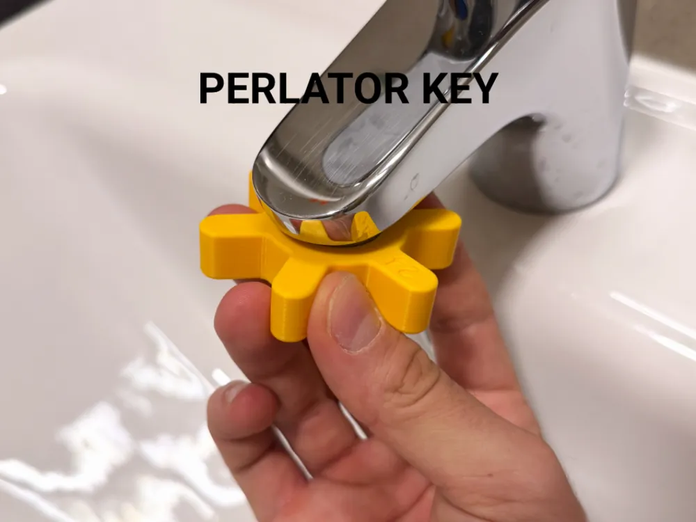 Tap Aerator Key Set - 18 to 28 mm — example colour. Includes: one tap aerator key set - 18 to 28 mm. Approximate dimensions (Width × Depth × Height): 1 supplied: 69 × 61.1 × 14 mm; 1 supplied: 69 × 61.1 × 14 mm; 1 supplied: 69 × 61.1 × 14 mm.