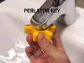 Tap Aerator Key Set - 18 to 28 mm — example colour. Includes: one tap aerator key set - 18 to 28 mm. Approximate dimensions (Width × Depth × Height): 1 supplied: 69 × 61.1 × 14 mm; 1 supplied: 69 × 61.1 × 14 mm; 1 supplied: 69 × 61.1 × 14 mm.