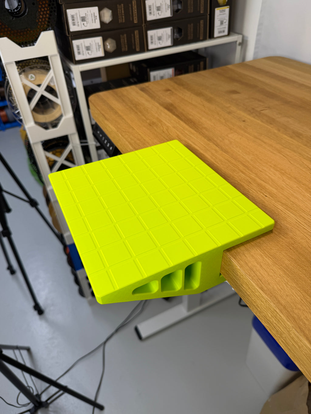 Table extender shown in use. Example colours; surrounding items are not included.