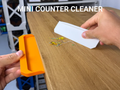Mini Counter Cleaner — example colour. Includes: one mini counter cleaner. Approximate dimensions (Width × Depth × Height): 1 supplied: 190 × 10.6 × 50 mm; 1 supplied: 185.6 × 11.8 × 47.8 mm.