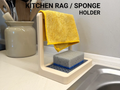 Kitchen Rag + Sponge Holder — example colour. Includes: one kitchen rag + sponge holder.