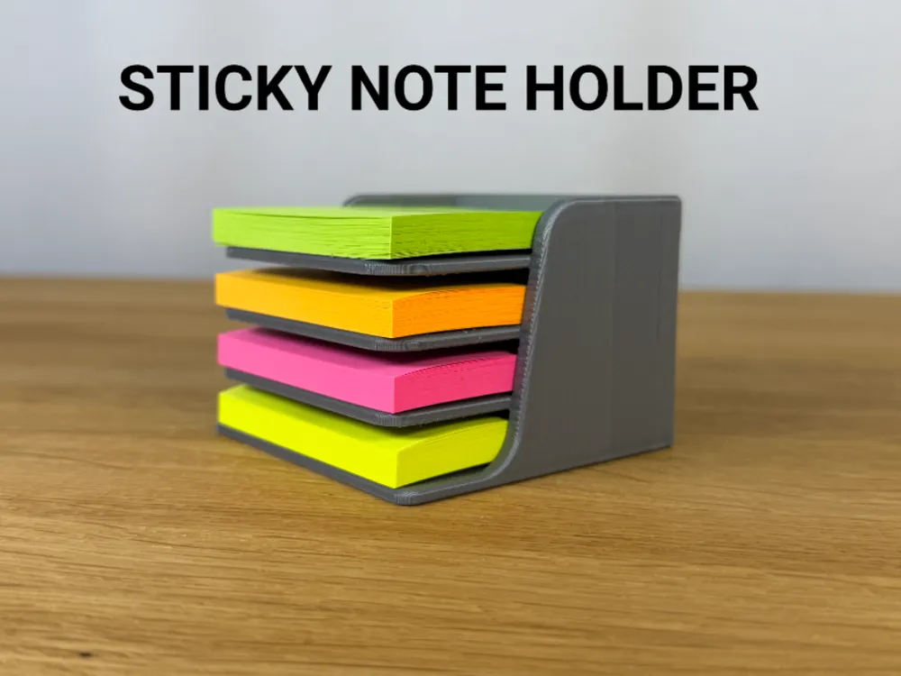 Sticky Note / Post-it Holder — example colour. Includes: one sticky note / post-it holder.