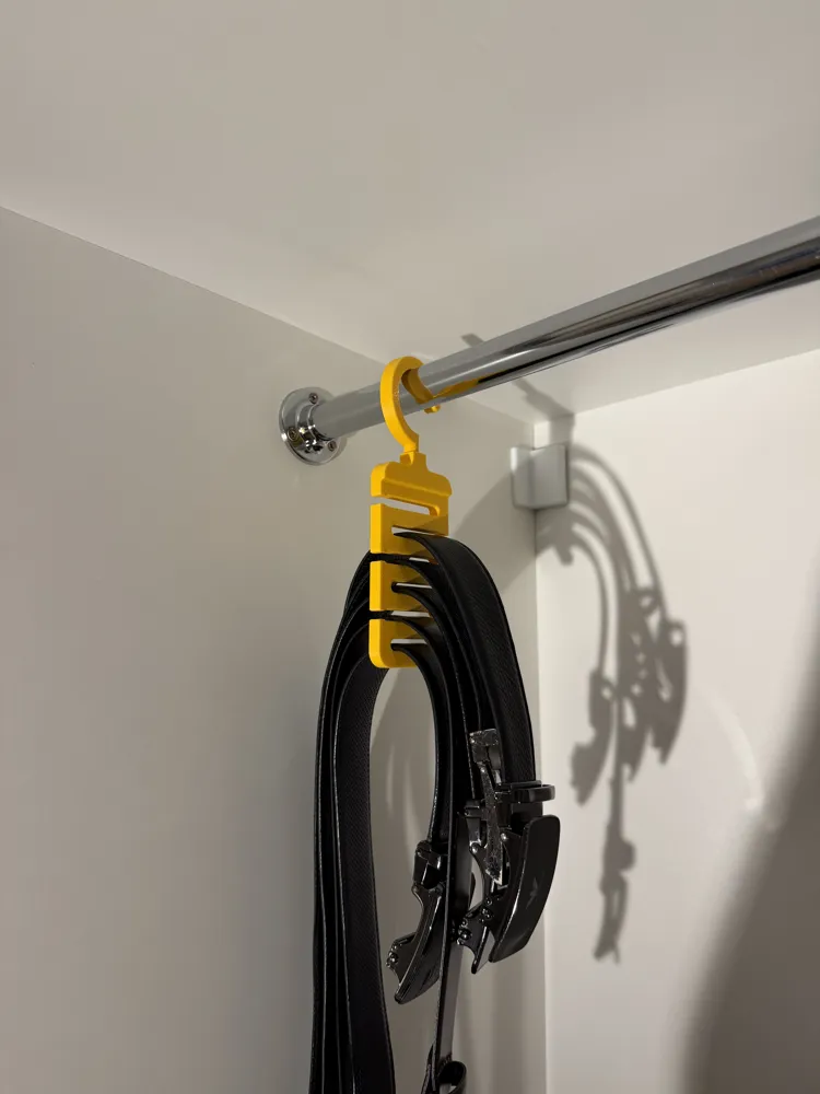 Belt Hanger — example colour. Includes: One complete printed item in the selected configuration. Approximate dimensions (Width × Depth × Height): 1 supplied: 65 × 10.8 × 189.2 mm.