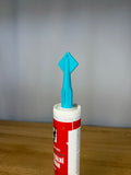 Example R3 printed caulk nozzle fitted to a separate cartridge
