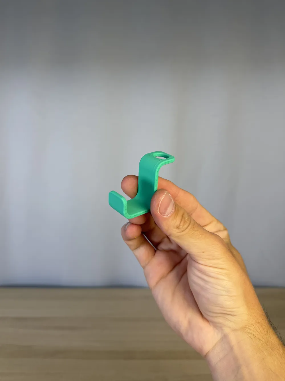 Coat Hanger Bag Hooks - Pack of 5 — example colour. Includes: 5 printed pieces of the selected design. Approximate dimensions (Width × Depth × Height): 5 supplied: 20 × 49.4 × 39.2 mm.