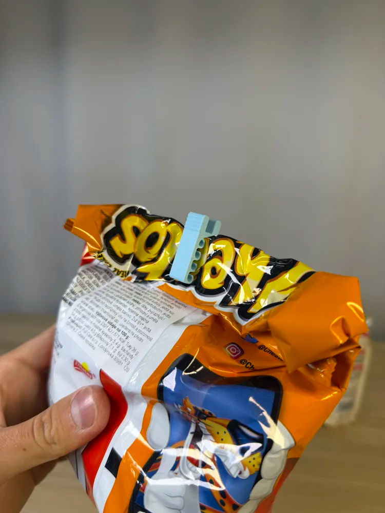 Mini Bag Clip (with hooks) - Pack of 10 — example colour. Includes: 10 bag clips.