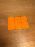 Silicone Spreader — complete set of six 3D-printed silicone-finishing spreader plates. Creator design example; colour may differ.