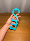 Bag Hanger — example colour. Includes: One complete printed item in the selected configuration. Approximate dimensions (Width × Depth × Height): 1 supplied: 80 × 10 × 215 mm.