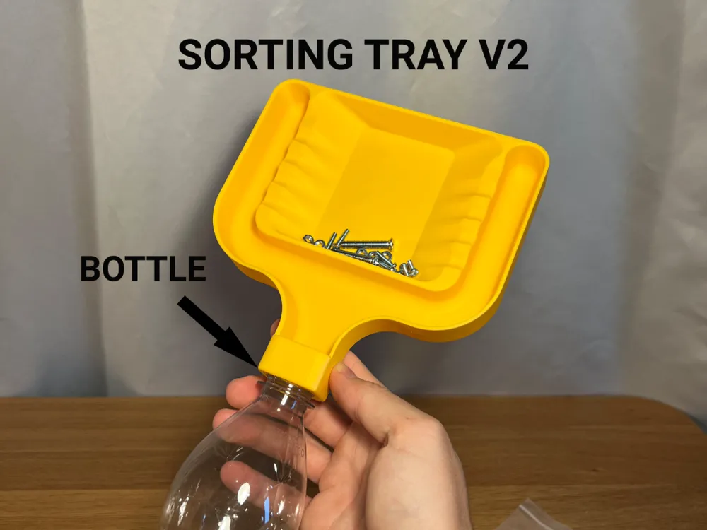 Sorting Tray V2 — example colour. Includes: One complete printed item in the selected configuration. Approximate dimensions (Width × Depth × Height): 1 supplied: 170 × 172 × 32 mm.