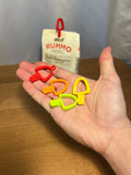 Mini Bag Clip V3 - Pack of 10 — creator design example. Pack contains 10 printed V3 clips. Use the clips on the outside of folded packets. Pictured colours are examples; food, bags and other accessories are not supplied.