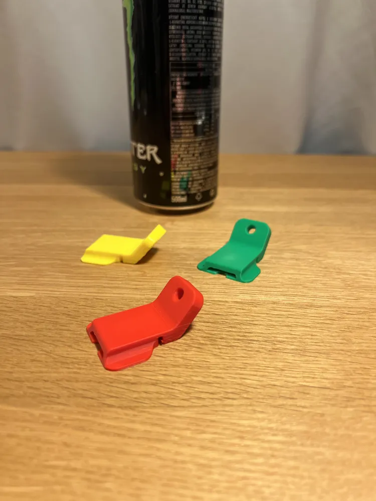 Beverage Can Opener with Cover — example colour. Includes: one beverage can opener with cover. Approximate dimensions (W × D × H): • Beverage Can Opener with Cover: 45.4 × 33.2 × 18.7 mm.