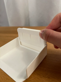 Table Crumb Cleaner - Collector / Sweeper — example colour. Includes: one table crumb cleaner - collector / sweeper. Approximate dimensions (W × D × H): • Crumb collector body: 109.9 × 100 × 60.8 mm. • Sweeper blade: 95.2 × 44.4 × 3 mm.