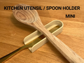 Kitchen Utensil / Spoon Holder Mini — example colour. Includes: one kitchen utensil / spoon holder mini. Approximate dimensions (W × D × H): • Kitchen Utensil / Spoon Holder Mini: 110 × 34.8 × 20 mm.