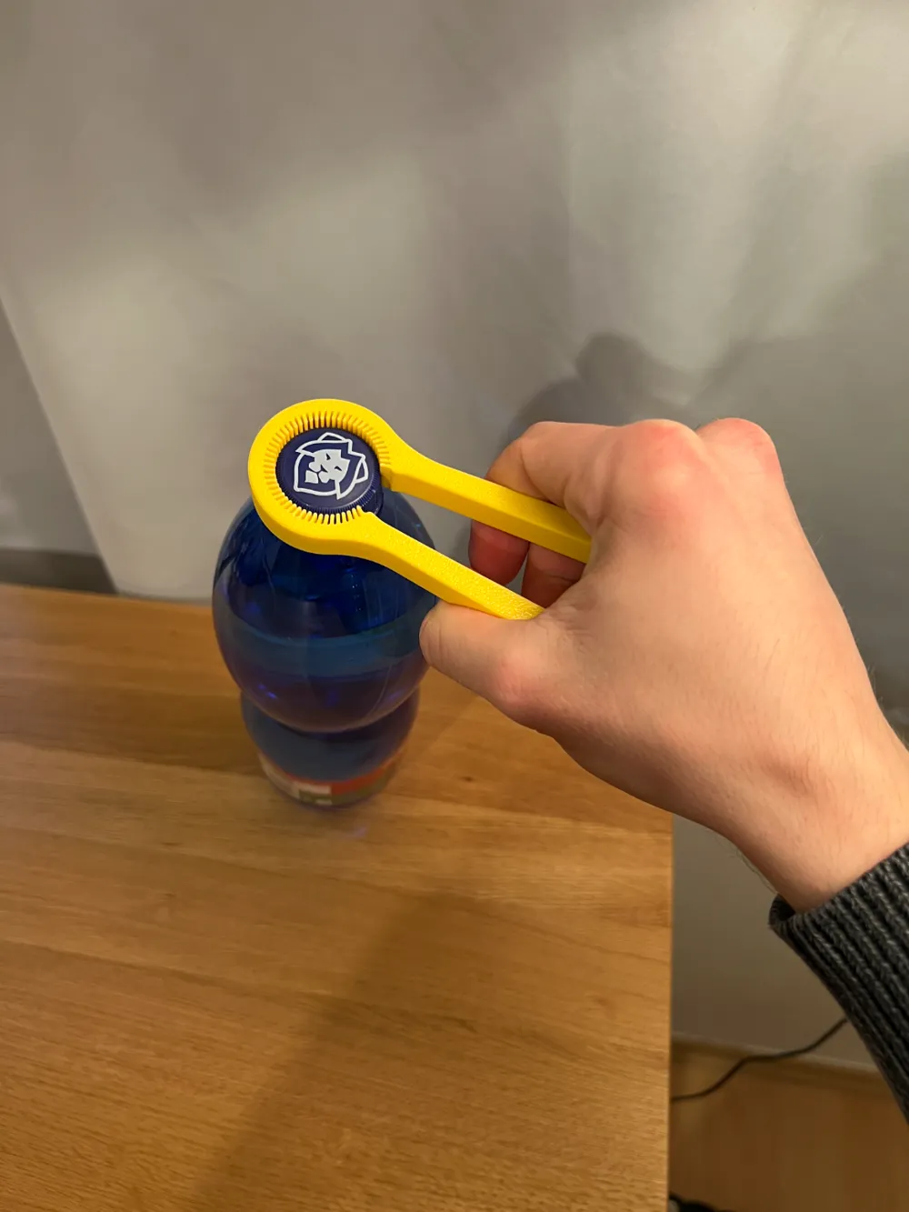 Universal Bottle Cap Opener — example colour. Includes: one universal bottle cap opener. Approximate dimensions (W × D × H): • Universal Bottle Cap Opener: 120 × 47.2 × 11.8 mm.
