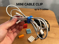 Mini Cable Clip - Pack of 10 — example colour. Includes: 10 cable clips.